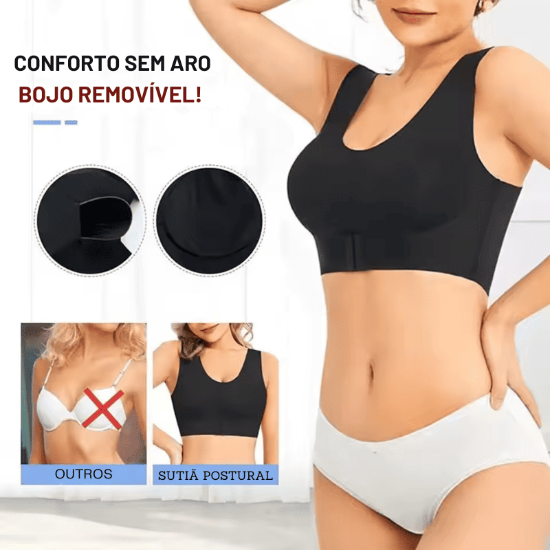Sutiã VieBele Modelador Postural –  Sustenta com Conforto [COMPRE 1 & LEVE 2]