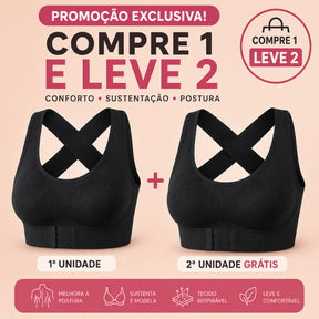 Sutiã VieBele Modelador Postural –  Sustenta com Conforto [COMPRE 1 & LEVE 2]