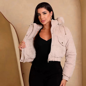 Jaqueta Puffer Flora Peluciada - Conforto e Estilo