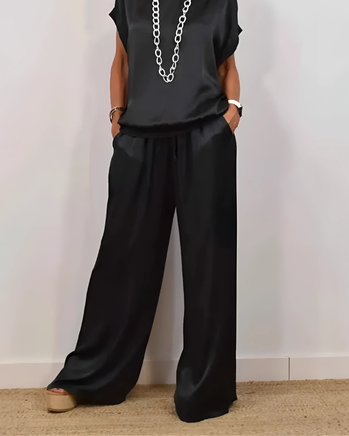 Conjunto Thamires | 2 Peças - Chiffon (Estilo Americano)