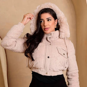 Jaqueta Puffer Flora Peluciada - Conforto e Estilo